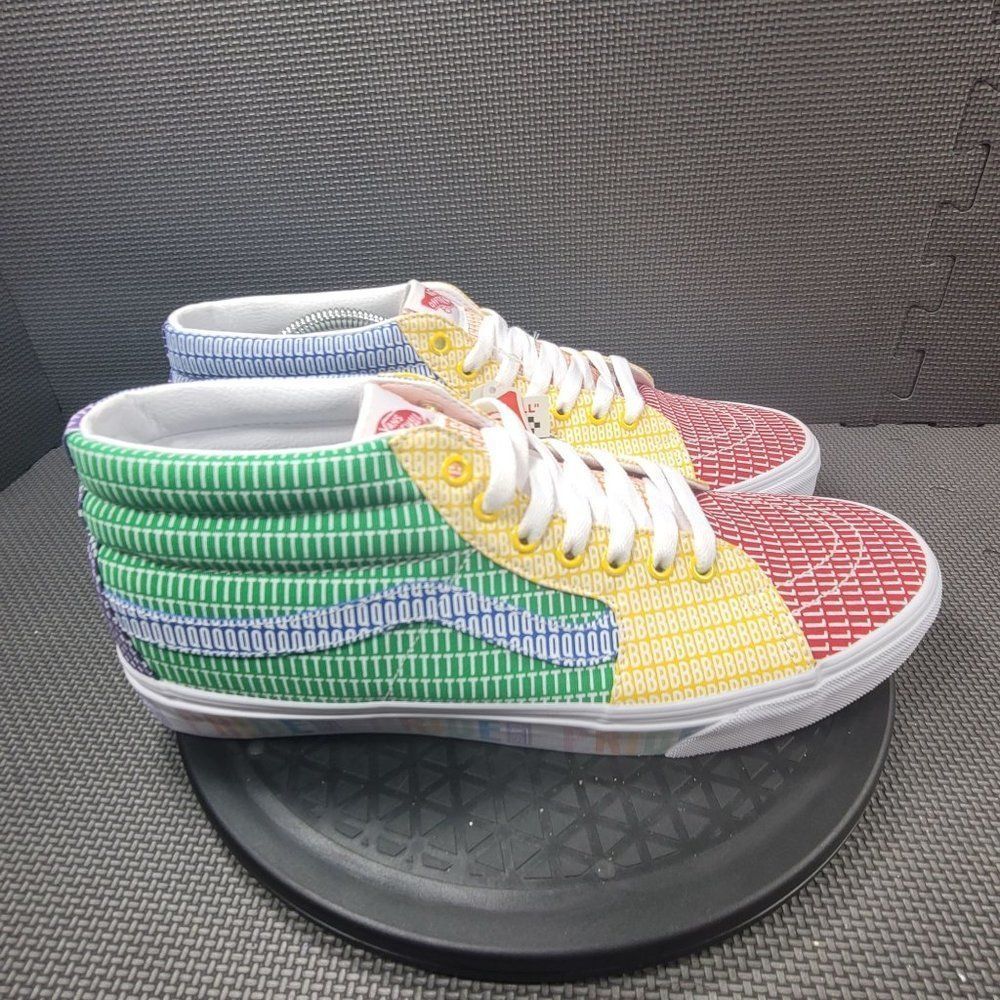Mens Sz 13 Multi Colored Vans Pride SK8 Mid Sneakers